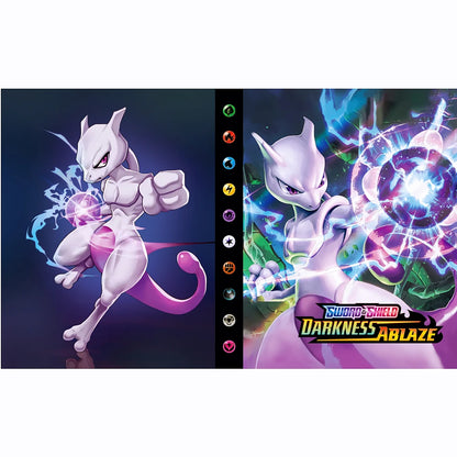 Charizard 240Pcs Card Album – Anime Card Binder for Mewtwo, Charizard & Collections, Protector Folder Gift