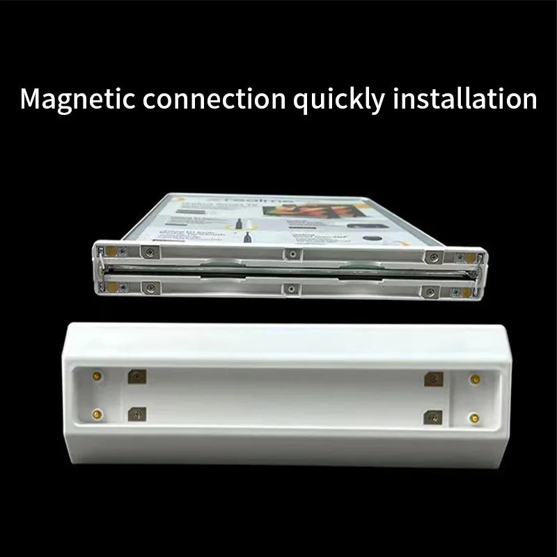 Ultra-Thin Rechargeable Double-Sided LED Light Box Display Stand – Tempered Glass Desktop Advertising Poster Frame for Bar & Shop