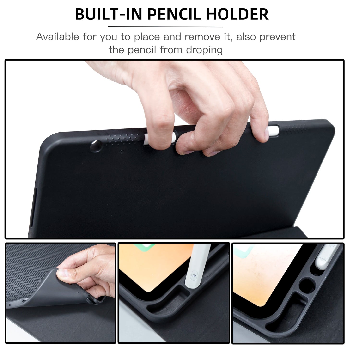 Magic Keyboard & Wireless Mouse Case for iPad — Compatible with iPad 9th Gen, 10.2-inch (7th/8th), iPad Pro 11 M4, Air M3, and Air 4/5 10th Gen