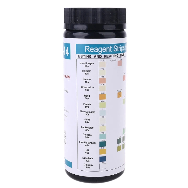 14-Parameter Urinalysis Test Strips – Multi-Parameter Urine Analysis Sticks for Home Health Screening & Lab Use