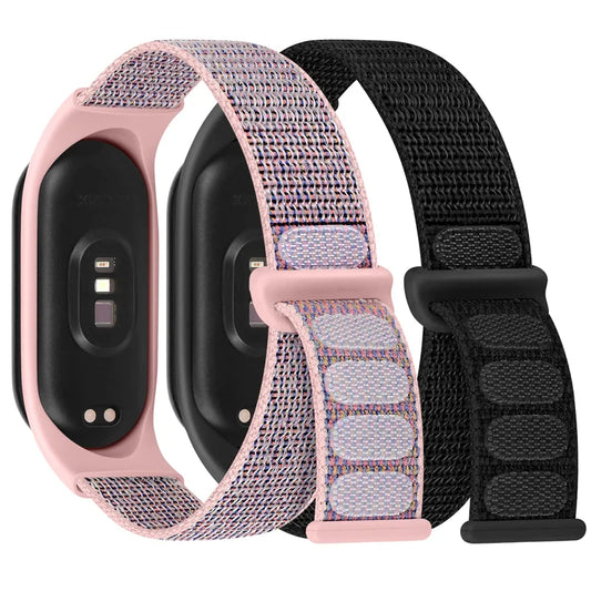 Nylon Loop Strap for Xiaomi Mi Band - Adjustable Sport Wristband Bracelet for Mi Band 3 4 5 6 7 8