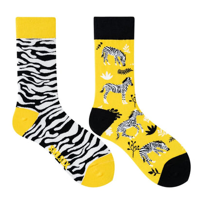 Unisex AB Tide Animal Cotton Socks – Colorful Cat, Dog, Koala, Cow Crew Socks for Men & Women, Four Seasons Gift