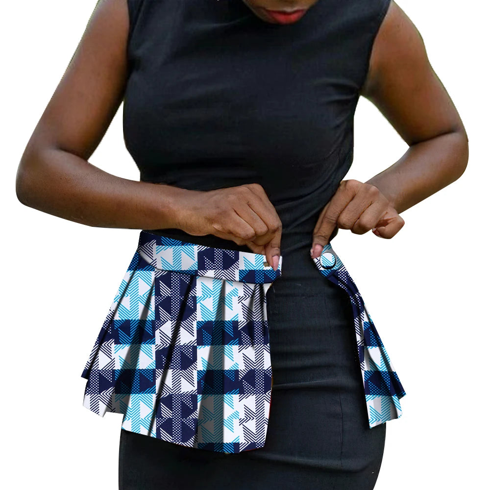 African Print Waist Corset Belt - Handmade Ankara Overlay Tie Belt for Women, Stylish Skirt & Dress Accessory