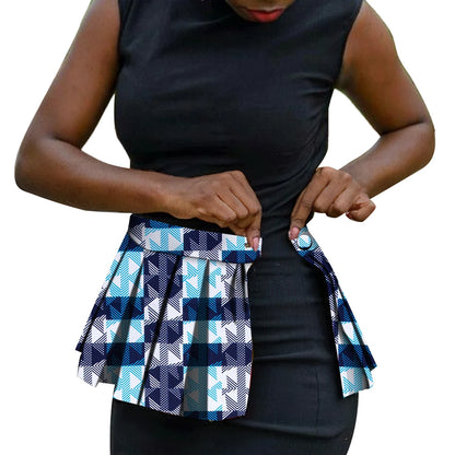 African Print Waist Corset Belt - Handmade Ankara Overlay Tie Belt for Women, Stylish Skirt & Dress Accessory