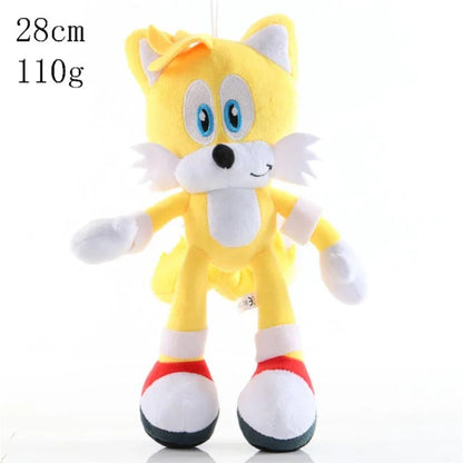 Super Sonic Hedgehog Plush Dolls — Shadow, Amy Rose, Knuckles, Tails Anime Stuffed Toy Gift for Kids
