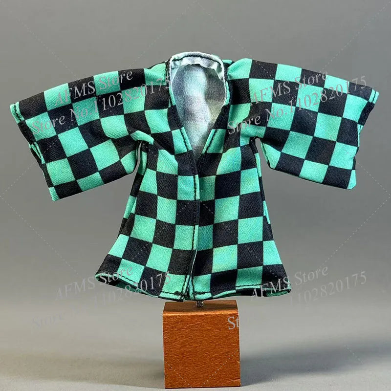 1/12 Scale Kamado Tanjirou Collectible Figure – Classic Plaid Jacket Cosplay Uniform 6-Inch Male Action Figure