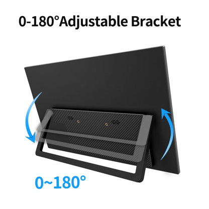 HGFRTEE 14.1in Portable IPS Monitor — 2nd Screen for Laptop, Xbox & Raspberry Pi (Bracket Included)