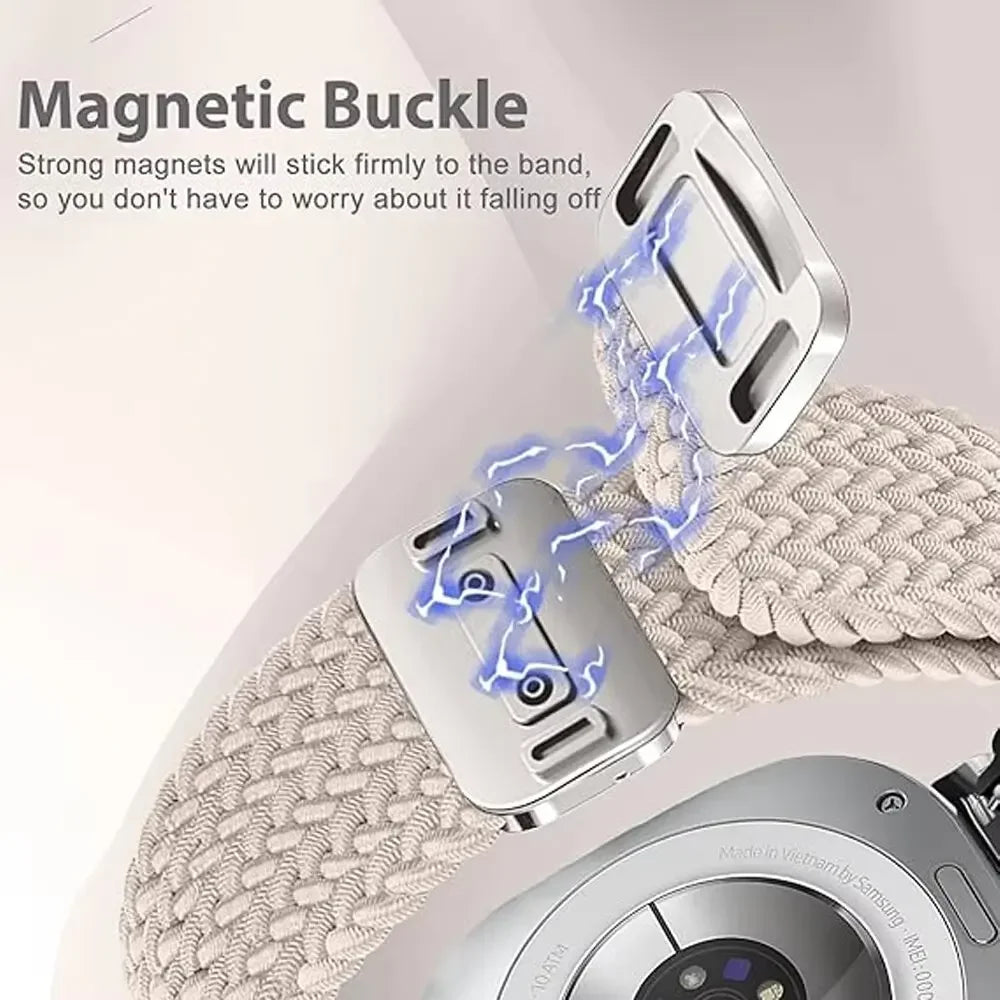 Magnetic Nylon Strap for Samsung Galaxy Watch Ultra 47mm – Adjustable Loop Bracelet Band Accessory