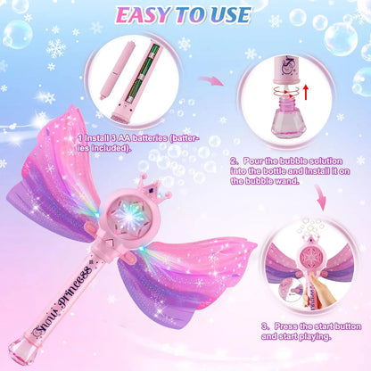 Electric Unicorn Bubble Wand – Bubble Maker Toy for Toddlers, Girls & Boys