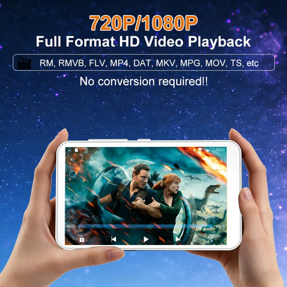 Famue BF12 4-Inch MP4 Player - 1080P Android 10 Media Player with Wi-Fi, Bluetooth & Google Play Store