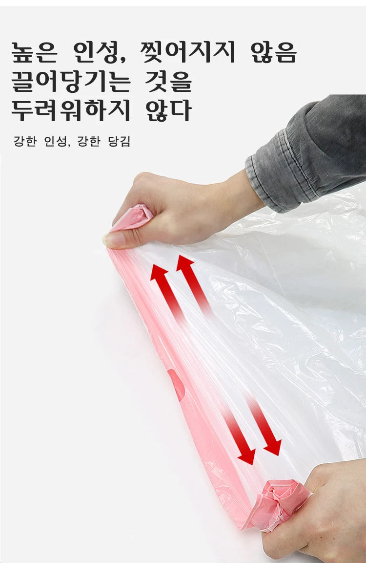 Drawstring Transparent Garbage Bags – Disposable Household Trash Bags for Kitchen, Dorm, & Living Room, 3 Size Options