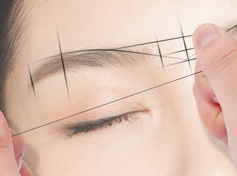 10m Pre-Inked Mapping String for Eyebrows – Microblading & PMU Marker Thread in Box for Tattoo Brow Mapping