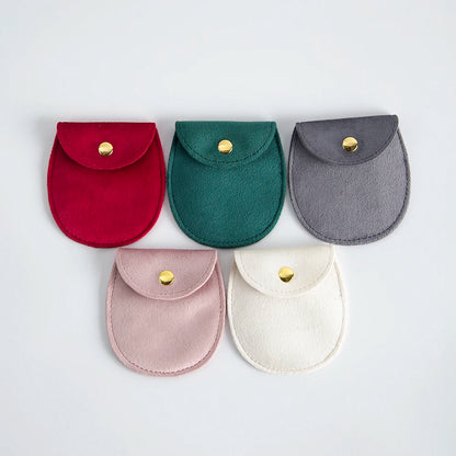 10-Pack Velvet Jewelry Snap Pouches – Gift Packaging Bags for Earrings, Necklaces, Travel & Weddings