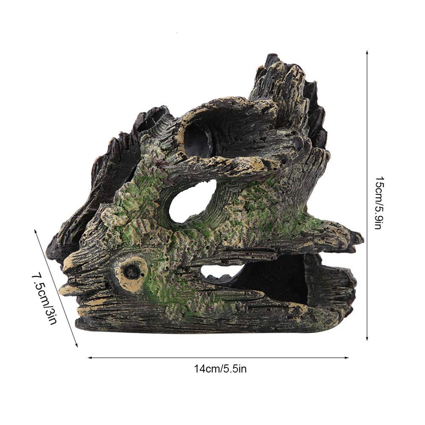 Fish Tank Resin Bridge Decoration — Artificial Aquarium Landscape Ornament & Cave Accessory for Aquatic Pets
