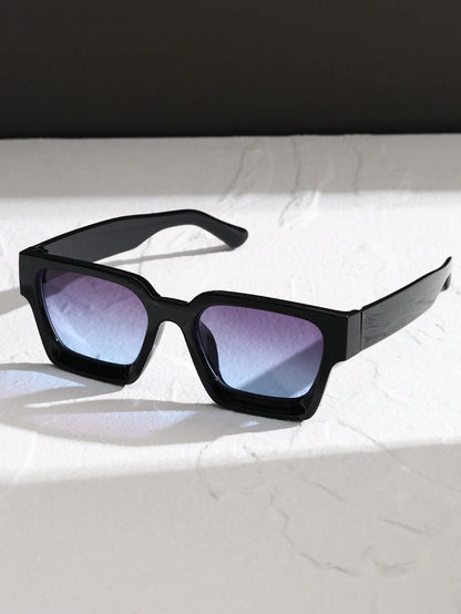 1 or 2 PC Classic Square Plastic Frame Sunglasses – Unisex Daily Fashion Shades & Eyewear Accessories