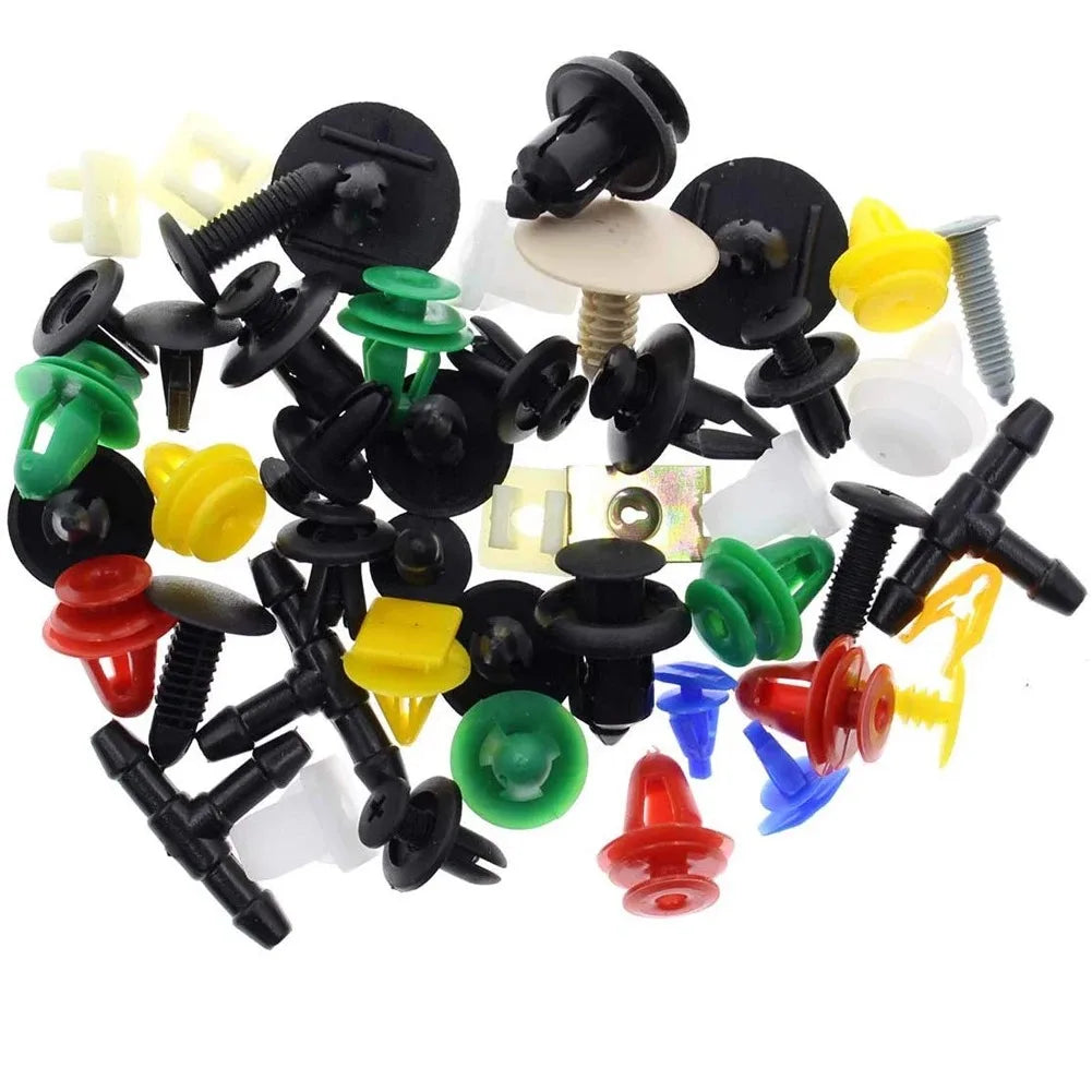 Universal Car Fastener Kit - 30 Types Auto Bumper Clips & Retainer Rivets for Vehicles