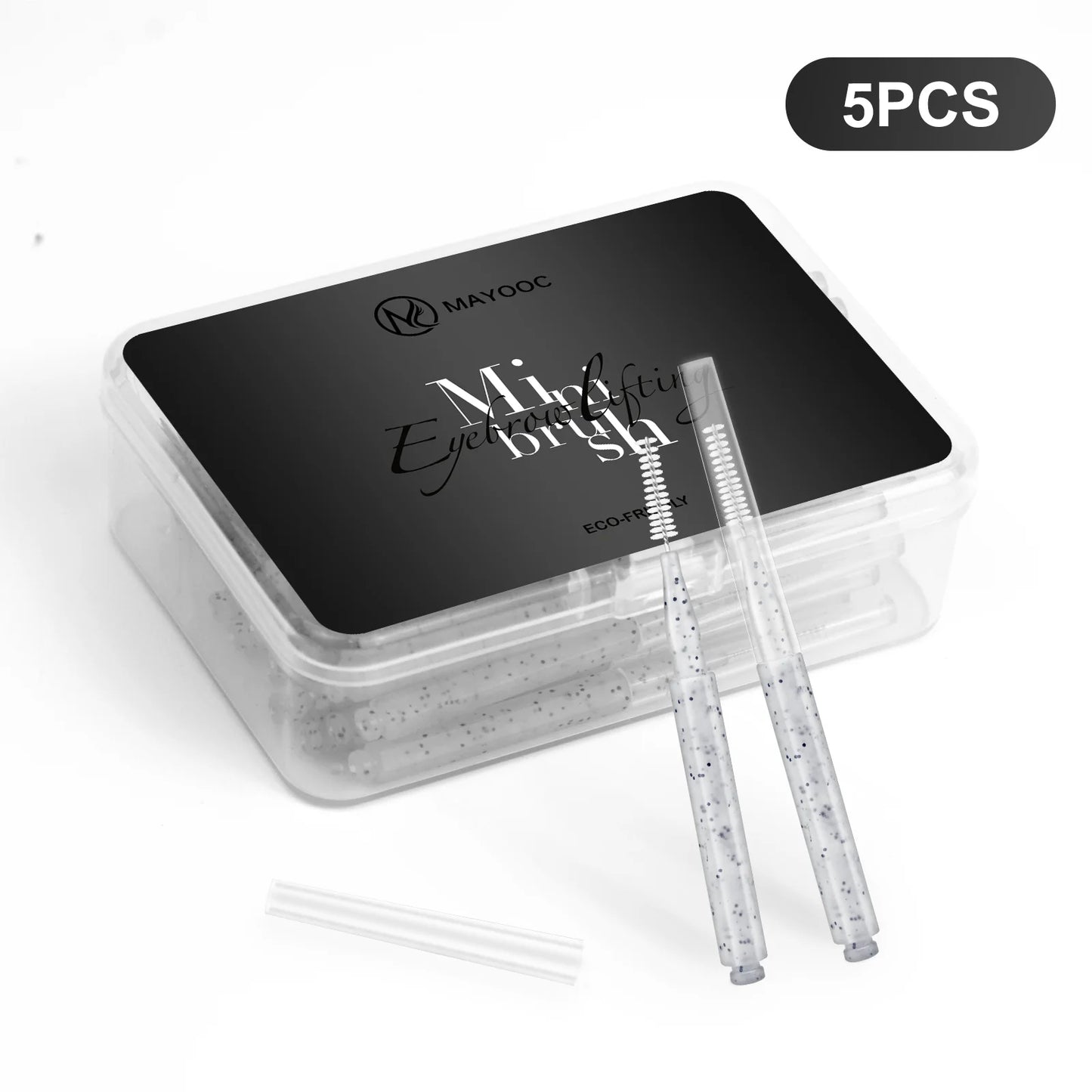 MAYOOC Mini Eyebrow Brush – Disposable Brow Lifting & Perm Brushes, Bendable Micro Eyelash Applicators Tools