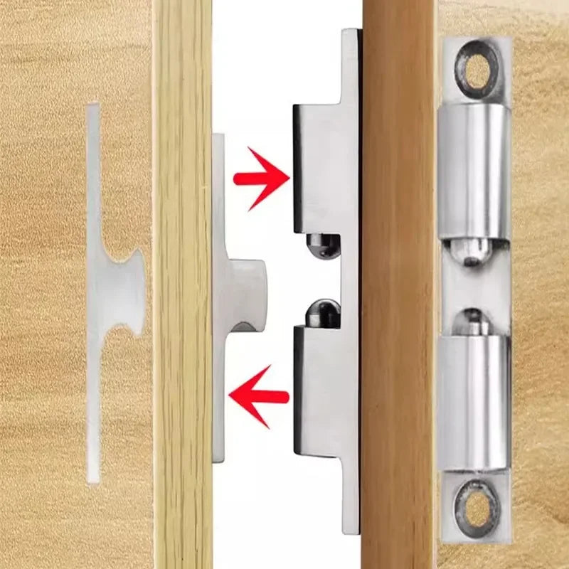 5/1pcs Furniture Door Ball Latch | Brass Double Roller Spring Ball Catch, Adjustable Tension Latch for Cabinets & Closets