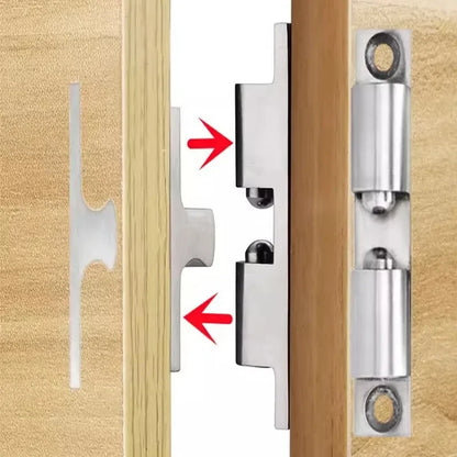 5/1pcs Furniture Door Ball Latch | Brass Double Roller Spring Ball Catch, Adjustable Tension Latch for Cabinets & Closets