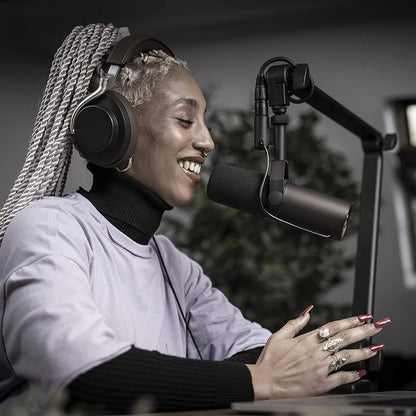 Professional Dynamic Microphone – Selectable Frequency Response Mic for Studio Recording & Performance Vocals, Compatible with Shure SM7B