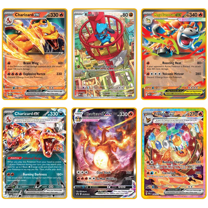 2025 Metal Pokémon Card - Arceus Charizard Mewtwo VMAX GX EX Gold Anime Collectible Card