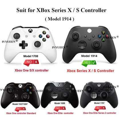 IVYUEEN MixColor Protective Silicone Case for Xbox Series S/X Controller — Thumbstick Grip Caps & Gamepad Cover