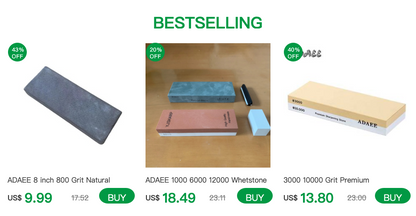 ADAEE Natural Whetstone Knife & Razor Sharpener – Precision Sharpening Stone