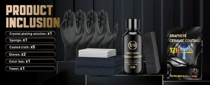 Graphene Ceramic Coating 20H/12H — Self-Healing UV Protection Car Detailing Coating for Long-Lasting Shine