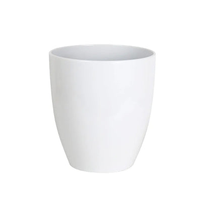 Compact Ceramic Plant Pot with Drainage Tray - Breathable Earthenware Planter for Patio & Home Plants