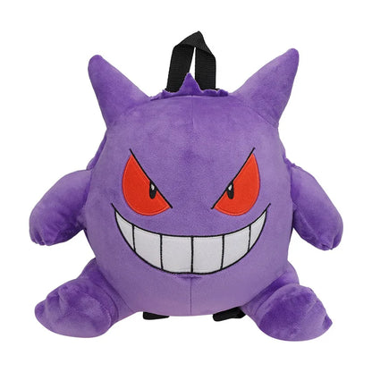 New Pokémon Gengar Plush Backpack — Style Eevee & Snorlax Schoolbag, Cosplay Bag & Xmas Gift