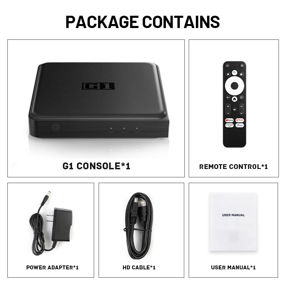 KINHANK G1 Android TV Box – 4K Ultra HD, Google Certified, Netflix, Dolby Vision, HDR10+, 4GB RAM, 32GB Storage, WiFi6 Streaming Device