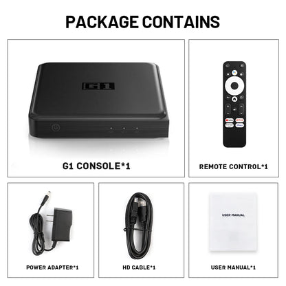KINHANK G1 Android TV Box – 4K Ultra HD, Google Certified, Netflix, Dolby Vision, HDR10+, 4GB RAM, 32GB Storage, WiFi6 Streaming Device