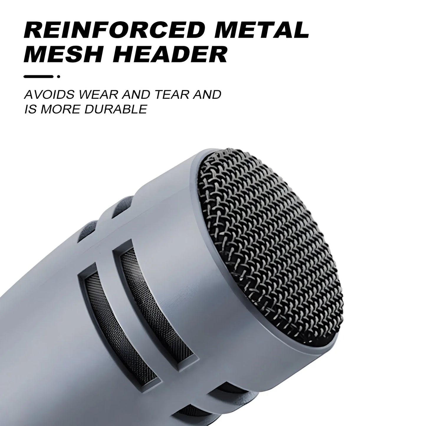 E608 Kick Drum Microphone 7-Piece Kit - For Bass, Snare, Toms, Cymbals, Studio & Live Performance Recording