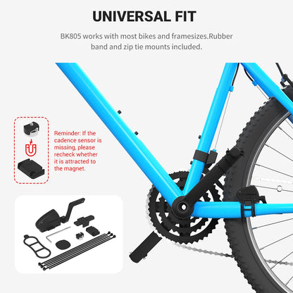 COOSPO Bicycle Speed and Cadence Sensor – Dual Sensor Bluetooth 5.0 and ANT+ Wireless, Waterproof, Compatible with Wahoo, Zwift, Garmin Etrex 30x