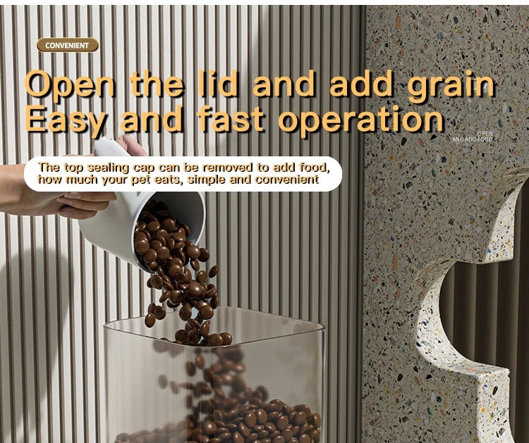 Gravity Automatic Pet Feeder – Food and Water Dispenser for Cats & Dogs
