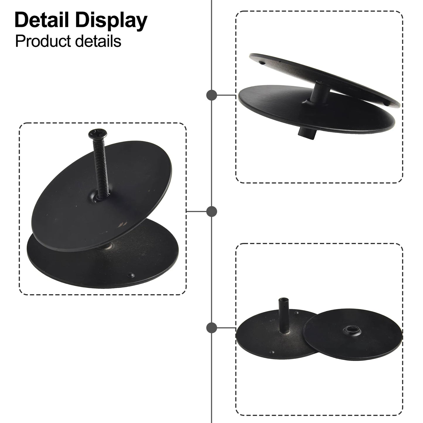 Metal Door Hole Cover Plate - 2-5/8" Door Knob & Deadbolt Hole Blocker