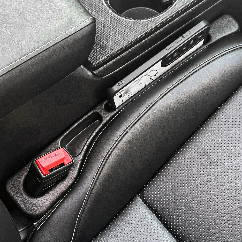 Car Seat Gap Filler – Leak-Proof Side Seam Plug Strip, Wallet & Phone Holder, Universal Car Accessory