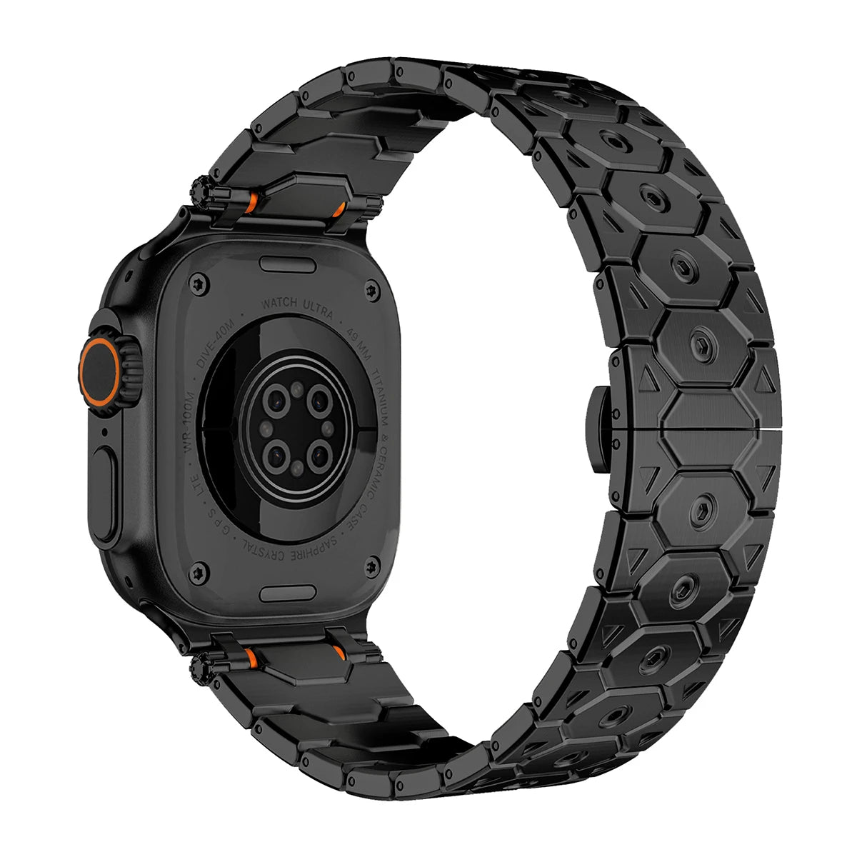Luxury Titanium Metal Strap for Apple Watch — Stainless Steel Bracelet for Series 5-10 Ultra 2 (42mm-49mm)