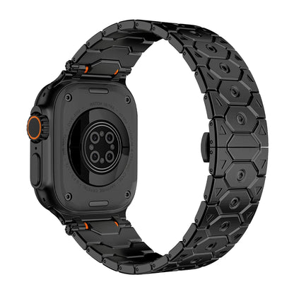 Luxury Titanium Metal Strap for Apple Watch — Stainless Steel Bracelet for Series 5-10 Ultra 2 (42mm-49mm)