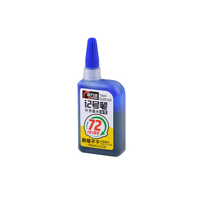 45mm Deep Hole Marker Pen - Waterproof Long Nib Carpenter Pen for Woodworking, Black/Blue/Red Ink