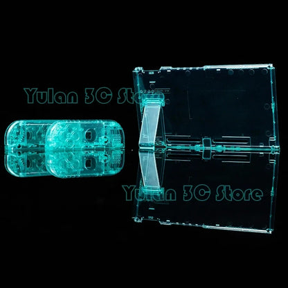 Nintendo Switch Transparent Replacement Housing Shell - DIY Console & Joy-Con Case for Left and Right Controllers