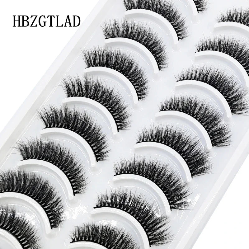 10 Pairs 3D Mink False Eyelashes – Natural Long & Short Lash Extensions Makeup Kit (41 Styles)