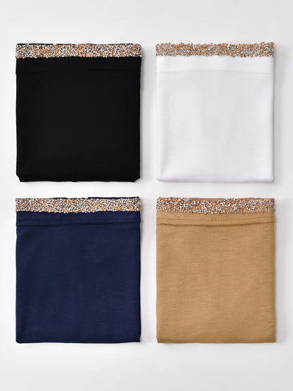 Women’s Modal Cotton Hijab Undercap - Soft Stretchy Diamond Bonnet for Muslim Headscarf & Turban Styling