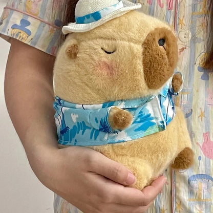 Capybara Plush Toy - 23cm Soft Cute Stuffed Animal Doll for Kids & Holiday Gifts
