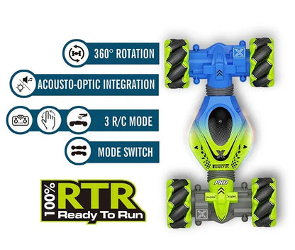 Newest 4WD RC Stunt Car — 2.4G Remote Control with 1/2/3 Battery, Gesture Sensor, Rotation Electronic Toy Gift