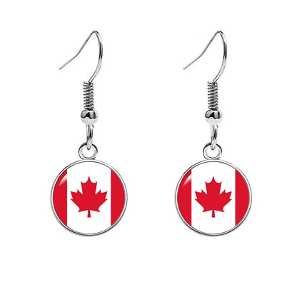 France National Flag Earrings - Multicolor Country Flag Jewelry for Women, Travel Pride & Celebration Gifts