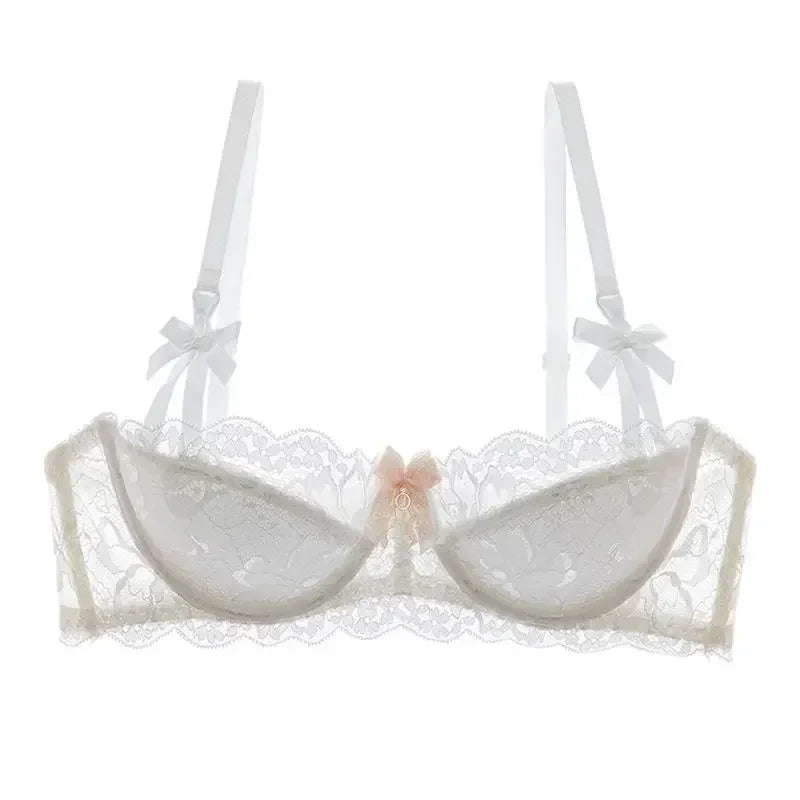 MOYISU French Romantic Lace Bra – Comfortable, Breathable & Sexy Slim Fit Underwear for Women