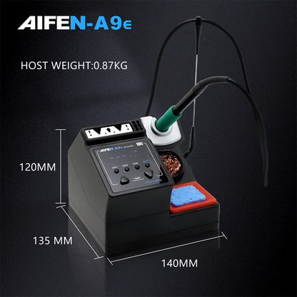 AIFEN A9E Soldering Station – Compatible with 210/245/115 Soldering Iron Tips & Handle Temperature Control for Welding