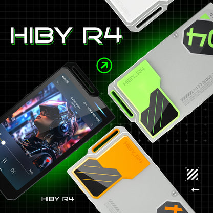 HiBy R4 HiFi Music Player — Android 12 MP3 Audio Player with ES9018Q2M×4, Bluetooth, WiFi, DSD256, MQA, USB DAC, Headphone AMP, 4.7" OPA1652, 11hr Playtime