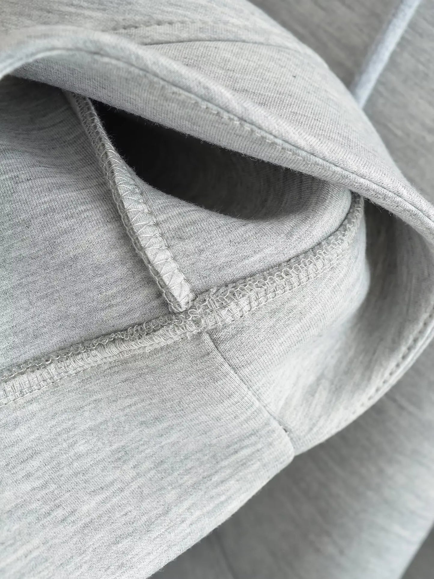TRAFZA Autumn Women's Gray Jacket – Hooded, Long Sleeve, Zipper Coat with Big Pockets, Loose Casual Outerwear Tops